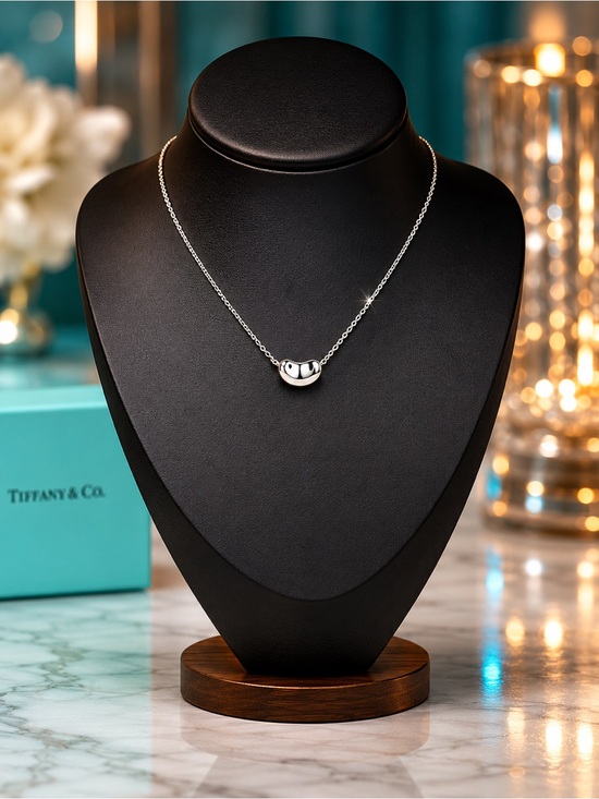 Tiffany & Co. Jewelry - Tiffany & Co. Elsa Peretti Iconic Bean Necklace | Sterling Silver | Full Set